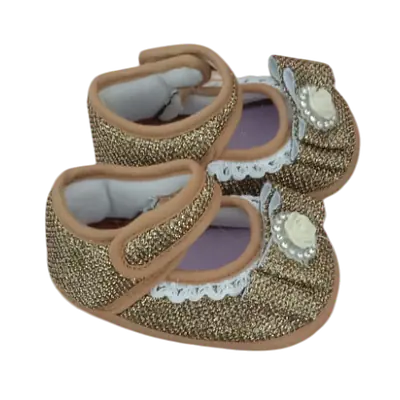 Glitter Baby Girl Soft Sole Mary Jane Shoes primary image