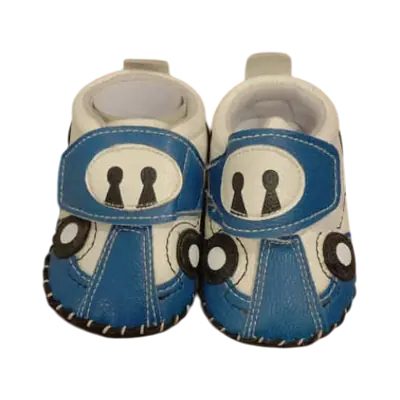 Rubber Sole Cute Cartoon Car Toddler Boy Infant Baby Casual Shoes primary image