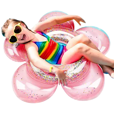Flower Shaped Summer Swimming Pool Float secondary image