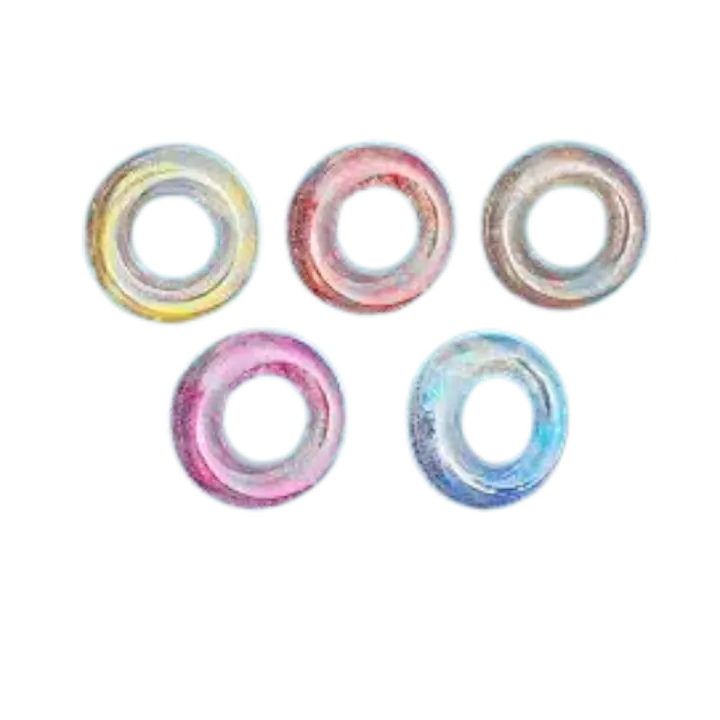 Glitter-Filled Transparent Swimming Rings - Master