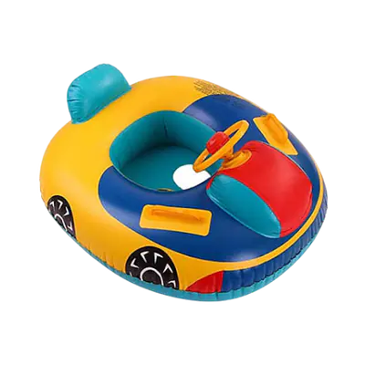 Inflatable Baby Swim Ring with Steering Wheel Handle secondary image