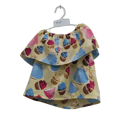 Toddler Girl's Off-The-Shoulder Top With Shorts (Set) primary image