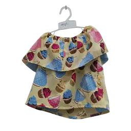 Toddler Girl's Off-The-Shoulder Top With Shorts (Set) - Master