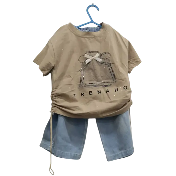 Kids' T-shirt and Denim Pants Set - Master