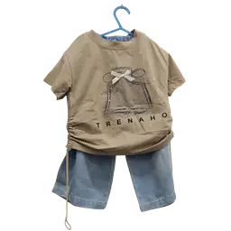Kids' T-shirt and Denim Pants Set - Master