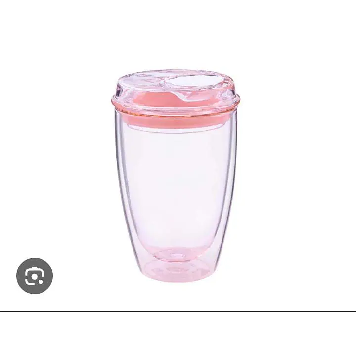 Double Layer Glass Tumbler Pink - Master