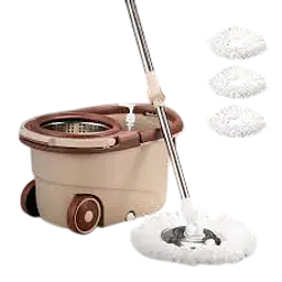 Deluxe Spin Mop with Rolling Bucket - Master