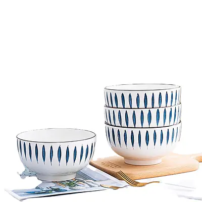 Jap White and Blue Porcelain Bowl primary image