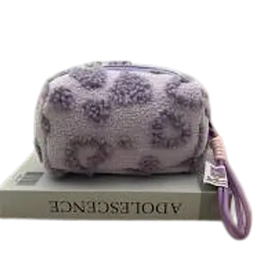 Heart Pattern Plush Makeup Bag primary image