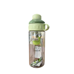 Portable Water Bottle with Built-in Straw - Color: light mint green