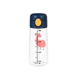 400ml Cartoon Animal Kids Water Bottle - Color: dark blue