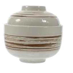 Traditional Japanese-Style Lidded Ceramic Miso Soup Bowl - Master