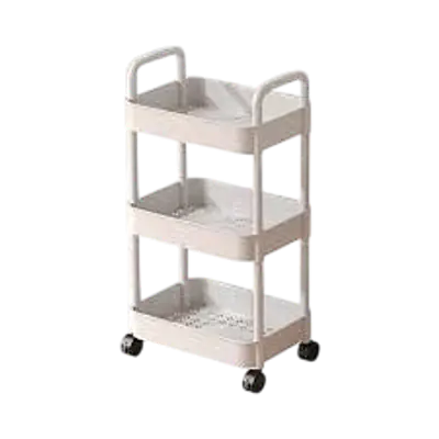 3-Tier Plastic Rolling Utility Cart / Rack primary image