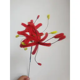 Pipe cleaner flower Red - Master