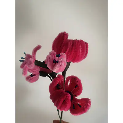 Pipe Flower Pink Tulip Bunch primary image