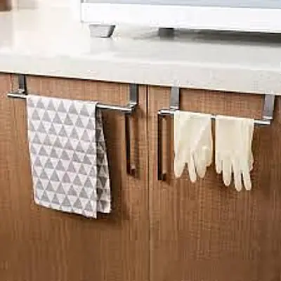Stainless Steel Over-the-Door Towel Bar primary image