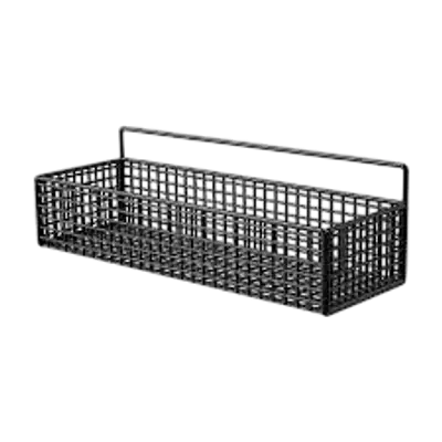Adhesive Mesh Wall-Mounted Storage Basket primary image
