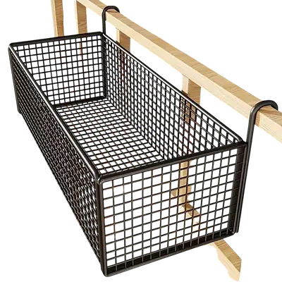 Metal Mesh Bedside Hanging Basket primary image