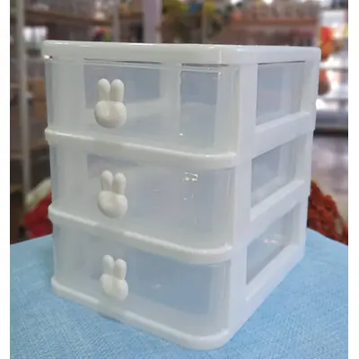 Drawers 3-Tier Rabbit Grey primary image