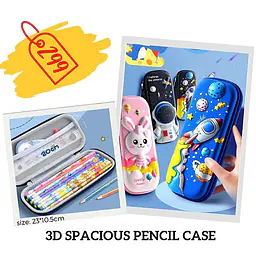 3D Spacious Pencil Case - Master