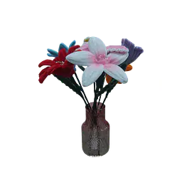 Decorative Twist Stick Flower Set with Vase - Master