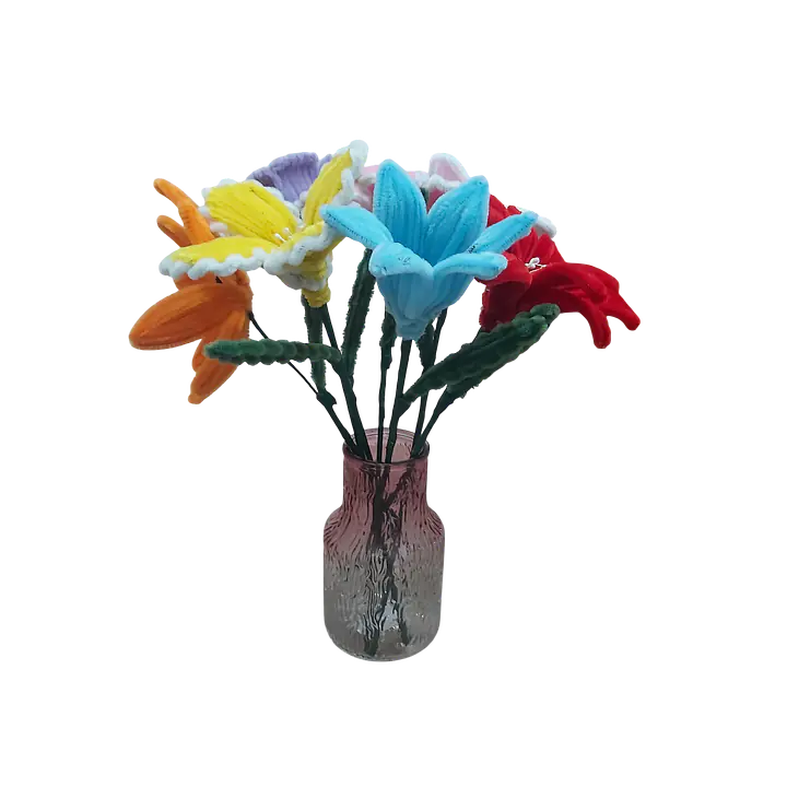 Decorative Twist Stick Flower Set with Vase - Master