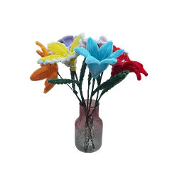 Decorative Twist Stick Flower Set with Vase - Master