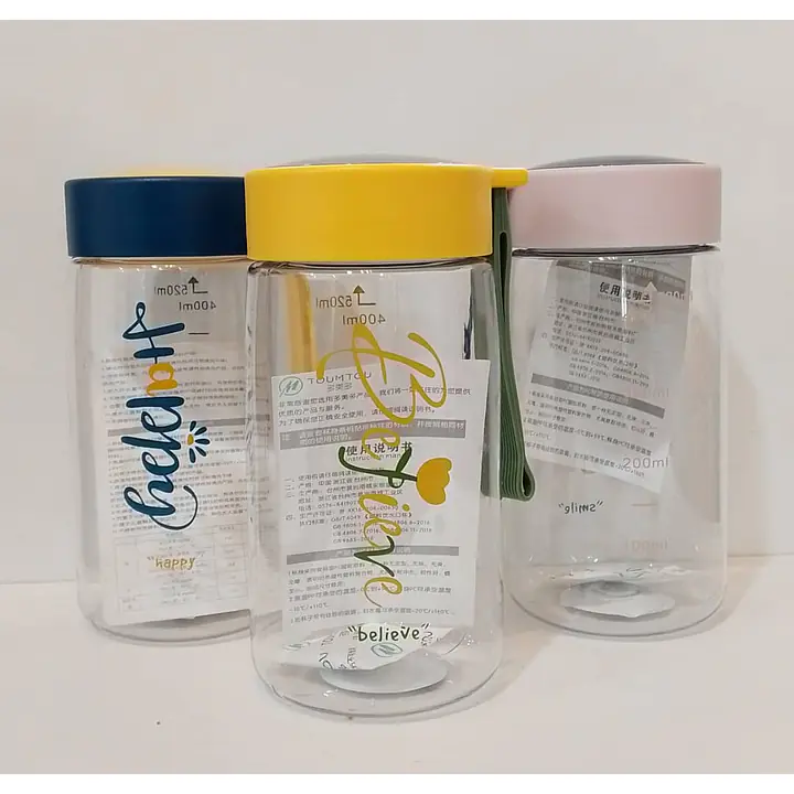 Happy Smile Water Bottle W/Strap - Master