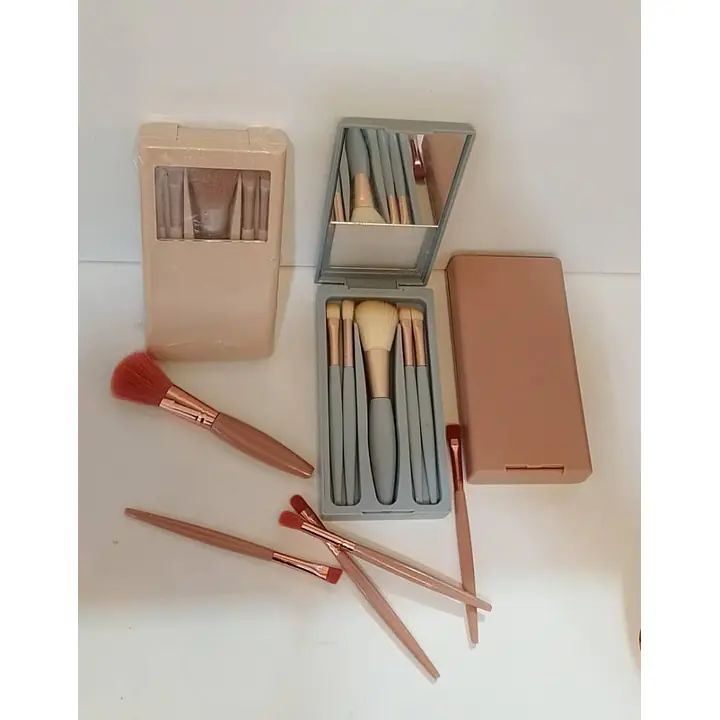 Make-Up Brush Set of 5 Beige/Blue/Pink - Master