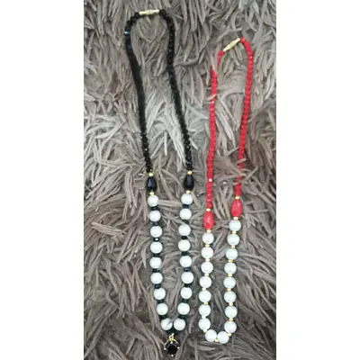 Pearl Red & Black Necklace primary image