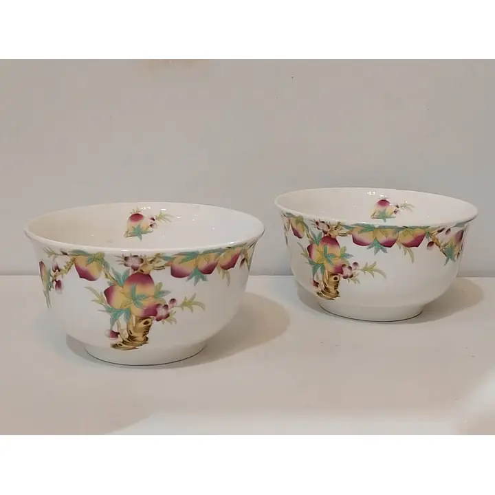 White Bowl w/ Rose Flower - Master
