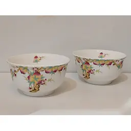 White Bowl w/ Rose Flower - Master