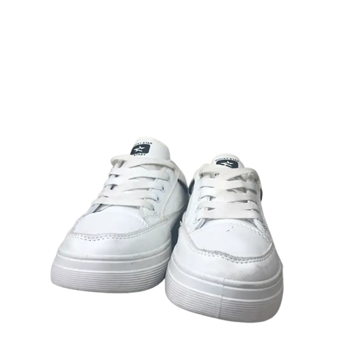 Women’s All-White Casual Platform Sneakers - Master