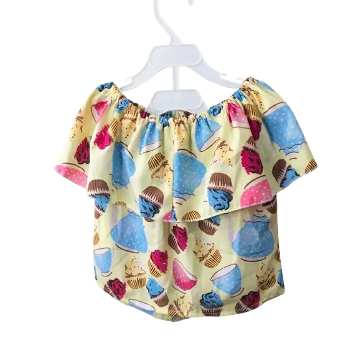 Toddler Girl's Off-The-Shoulder Top With Shorts (Set) - Master