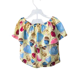 Toddler Girl's Off-The-Shoulder Top With Shorts (Set) - Master