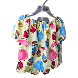 Toddler Girl's Off-The-Shoulder Top With Shorts (Set) - Master