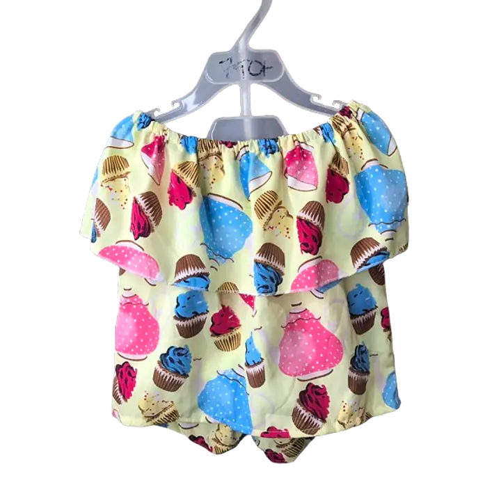Toddler Girl's Off-The-Shoulder Top With Shorts (Set) - Master