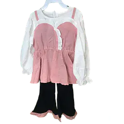 Children's Two-Piece Coordinated Clothing Set - Color: pink