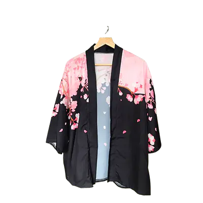 Haori Style Sakura Print Shirt primary image