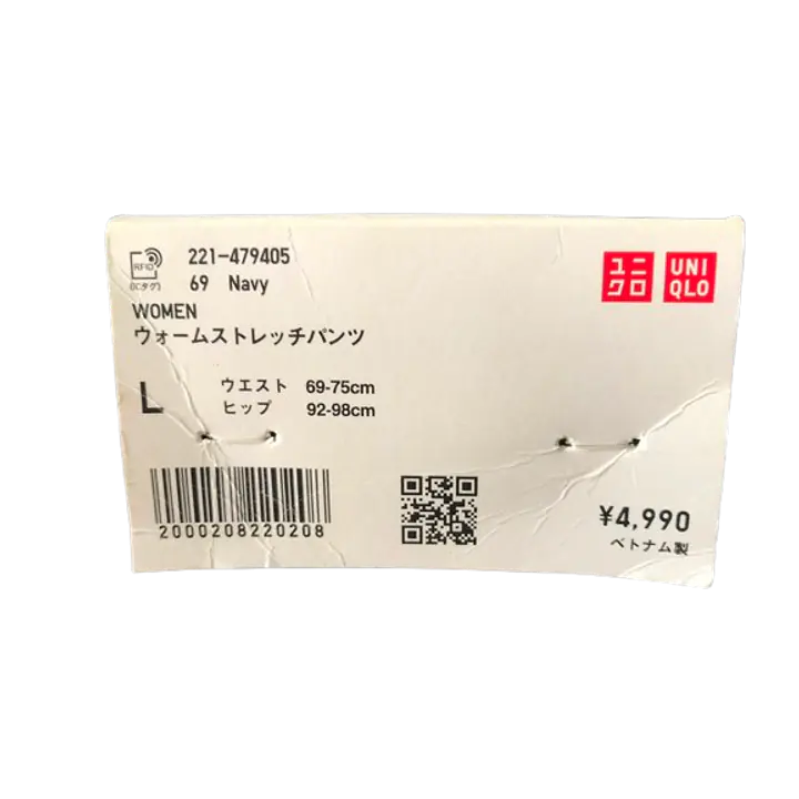 Uniqlo Smart Ankle Pants - Color: navy, Size: L
