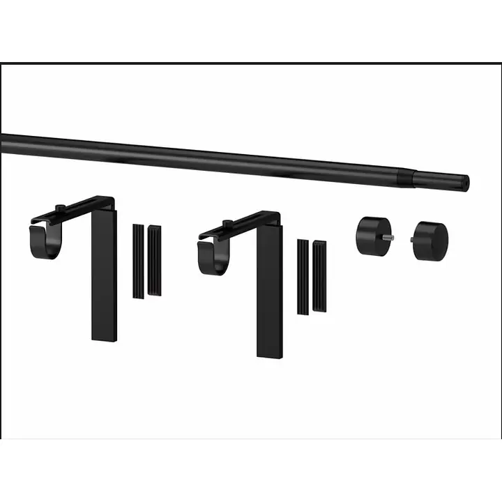 Racka Curtain rod, 120-210 Black - Master