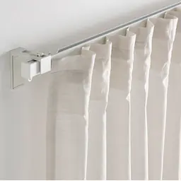 VIDGA Single Track rail, including ceiling fitting/white, 140 cm - Master