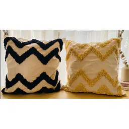 Tufted chevron cushion covers 45x45 cm - Master