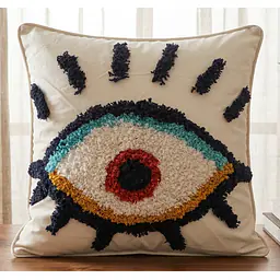 Boho Motif Tufted Chevron Cushion Cover 40x40 cm - Master