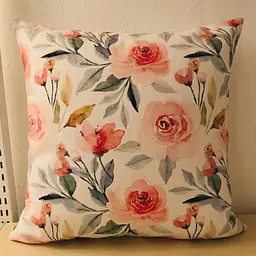 Watercolor Floral Rose Cushion Cover 45x45 cm - Master