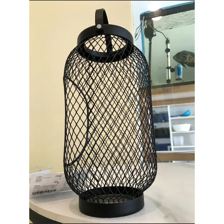 TOPPIG Black Metal Mesh Candle Lantern - Master
