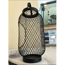 TOPPIG Black Metal Mesh Candle Lantern - Master