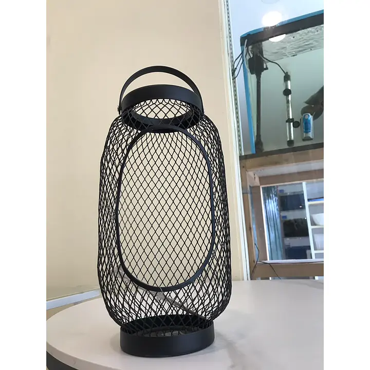 TOPPIG Black Metal Mesh Candle Lantern - Master