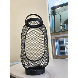TOPPIG Black Metal Mesh Candle Lantern - Master
