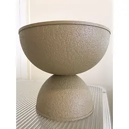 Textured Pedestal Bowl Planter Flower Pot - Master